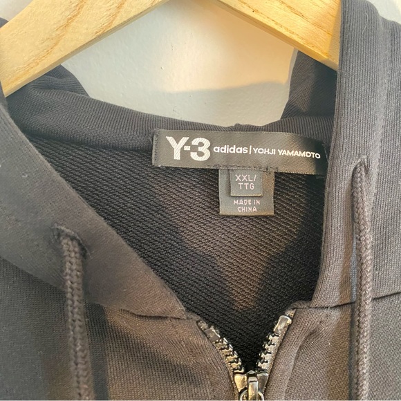 Y-3 Black Zip Hoodie - Picture 3 of 5